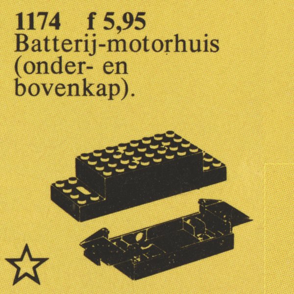Set 1174 Motorgehäuse für Basismotor 4,5V/Eisenbahnmotor 12V