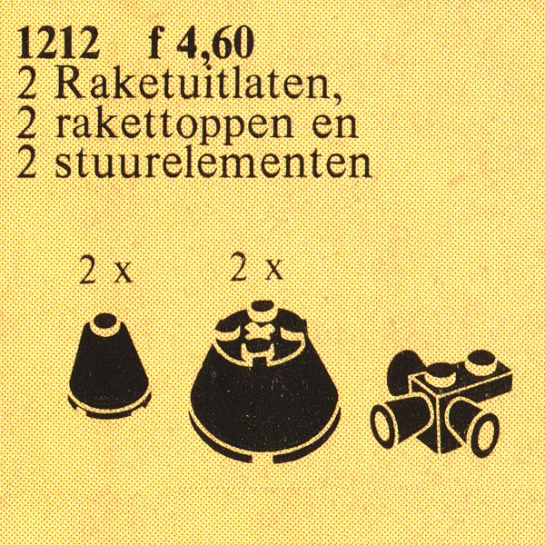 Set 1212 Raketenspitzen, Schwarz