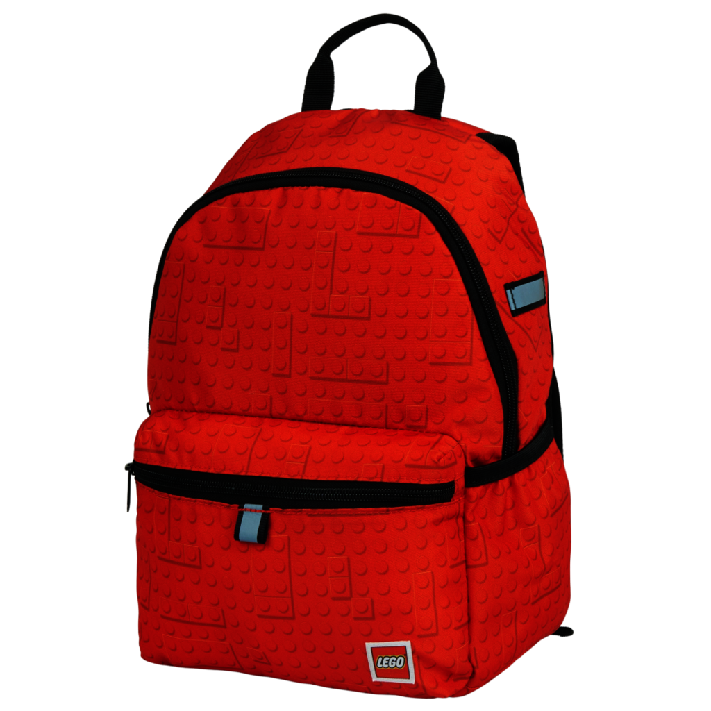 Set 203752611 Brick Dots Red Colorblock Backpack