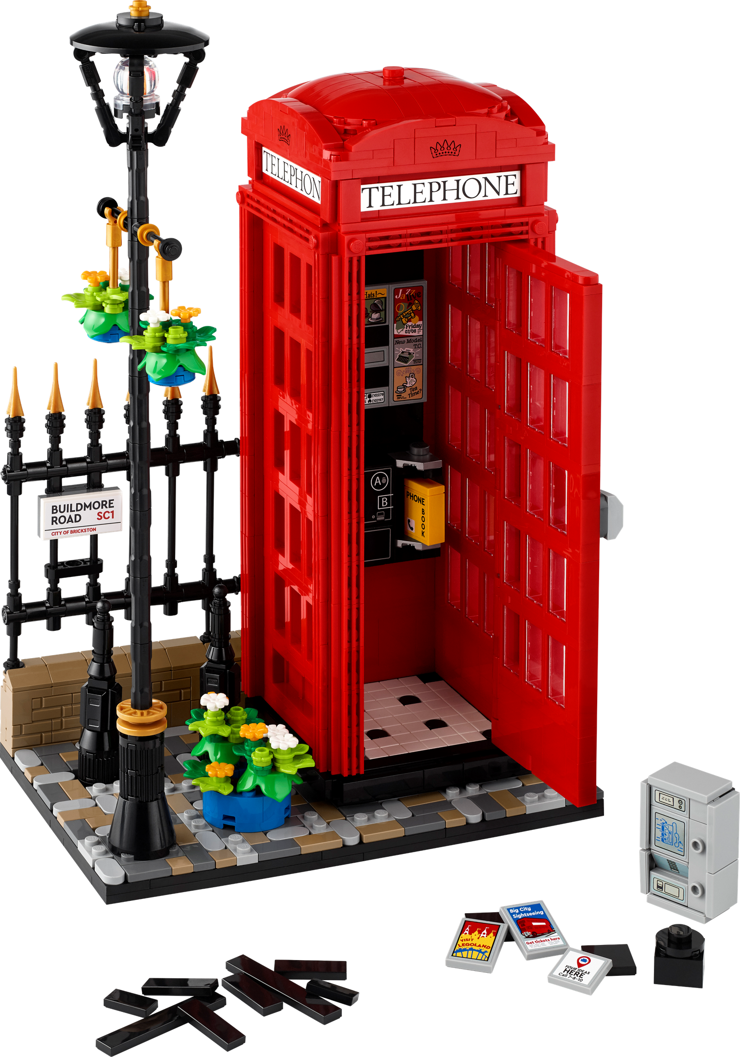 Set 21347 Red London Telephone Box