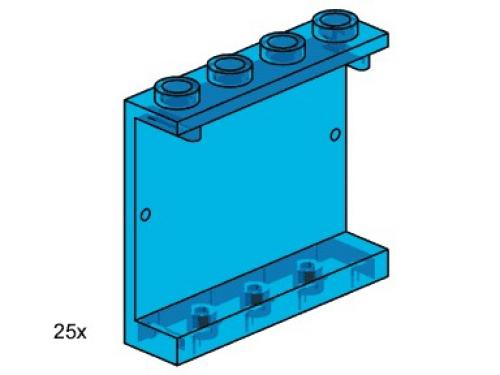Set 3447 1 x 3 x 4 Wandelement, transparent blau (Zugfenster)