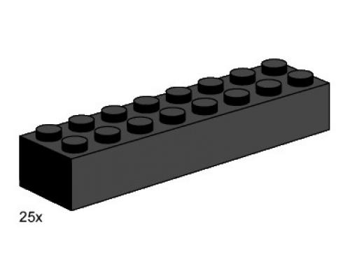 Set 3463 2 x 8 Steine, schwarz