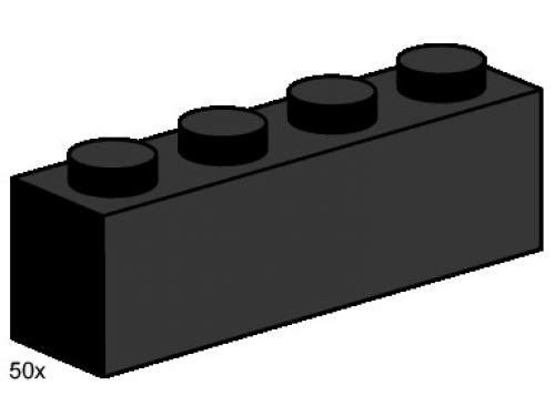Set 3468 1 x 4 Steine, schwarz