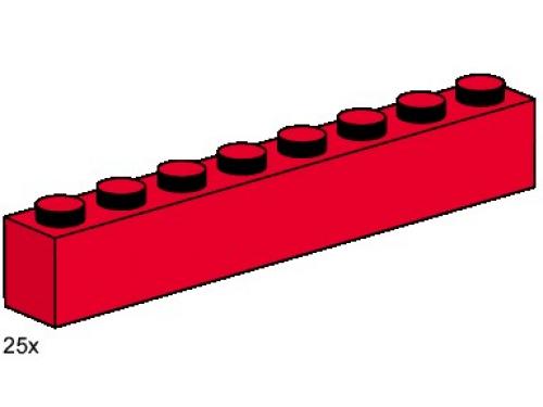 Set 3482 1 x 8 Steine, rot