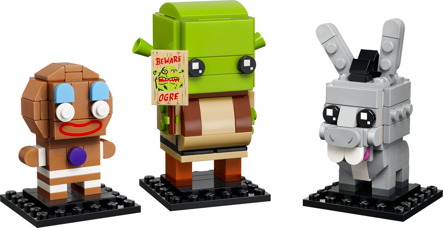 Set 40923 Shrek, Donkey & Gingy Figures