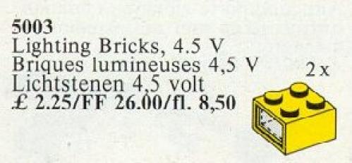 Set 5003 Light Bricks, 4.5V