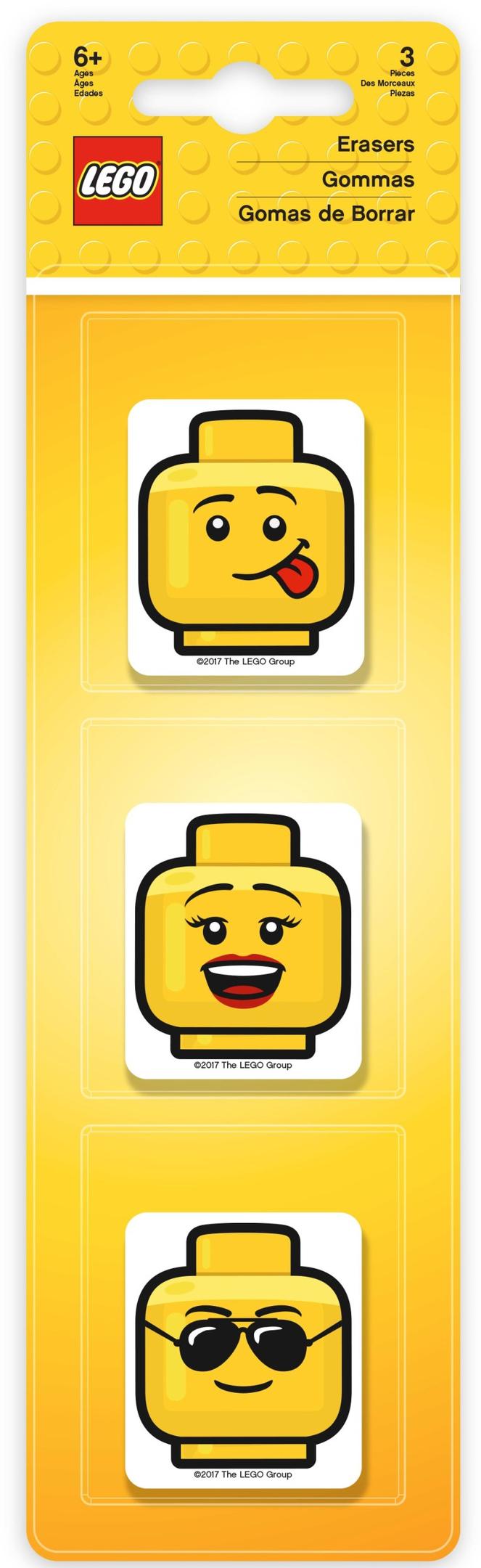 Set 5005579 Erasers (Minifigure Heads)