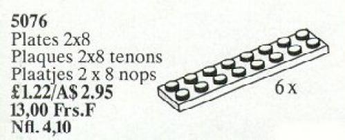 Set 5076 Platten 2 x 8