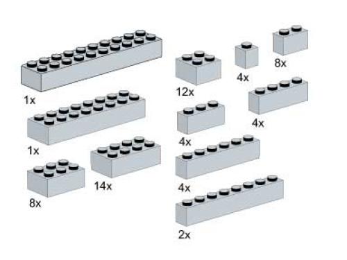 Set 5145 Bricks, Gray