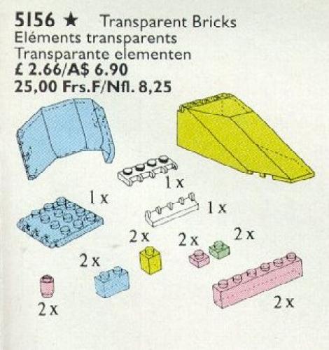 Set 5156 Transparent Bricks