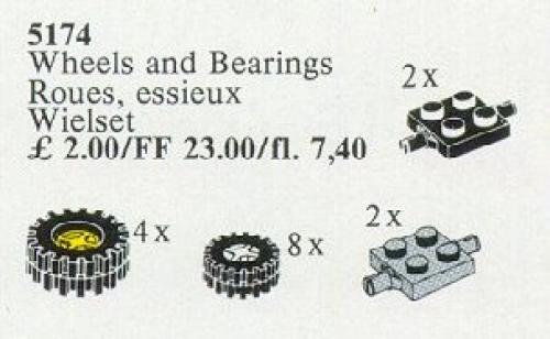 Set 5174 Wheels and Bearings