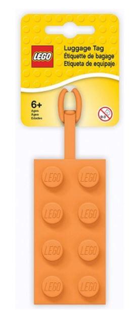 Set 52608 Orange Brick Luggage Tag