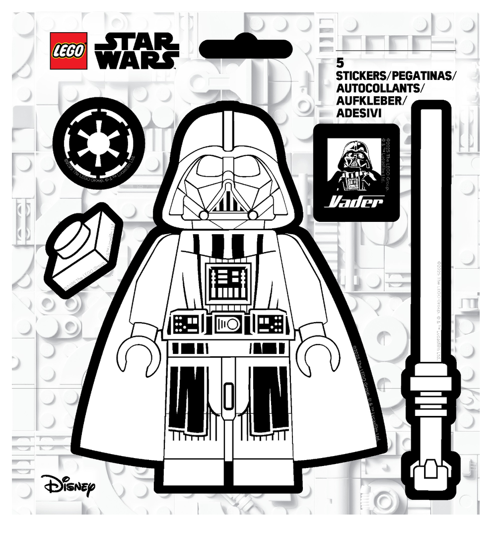 Set 53750 Star Wars Darth Vader Black and White Stickers