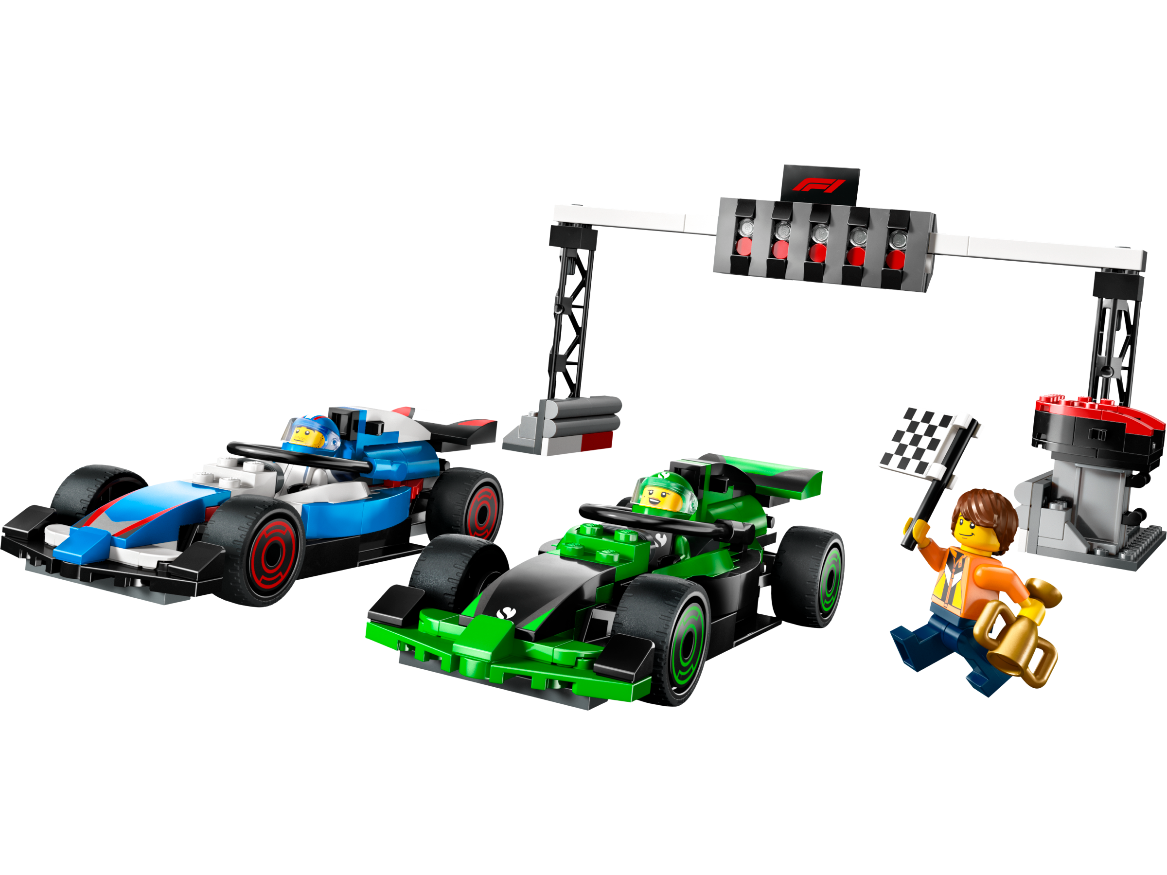 Set 60474 F1 Grid with VCARB & Sauber Race Cars