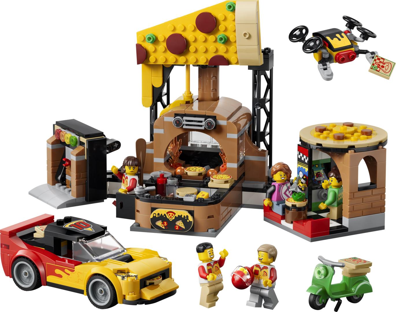 Set 60496 Pizza-Lieferservice mit Fahrzeugen