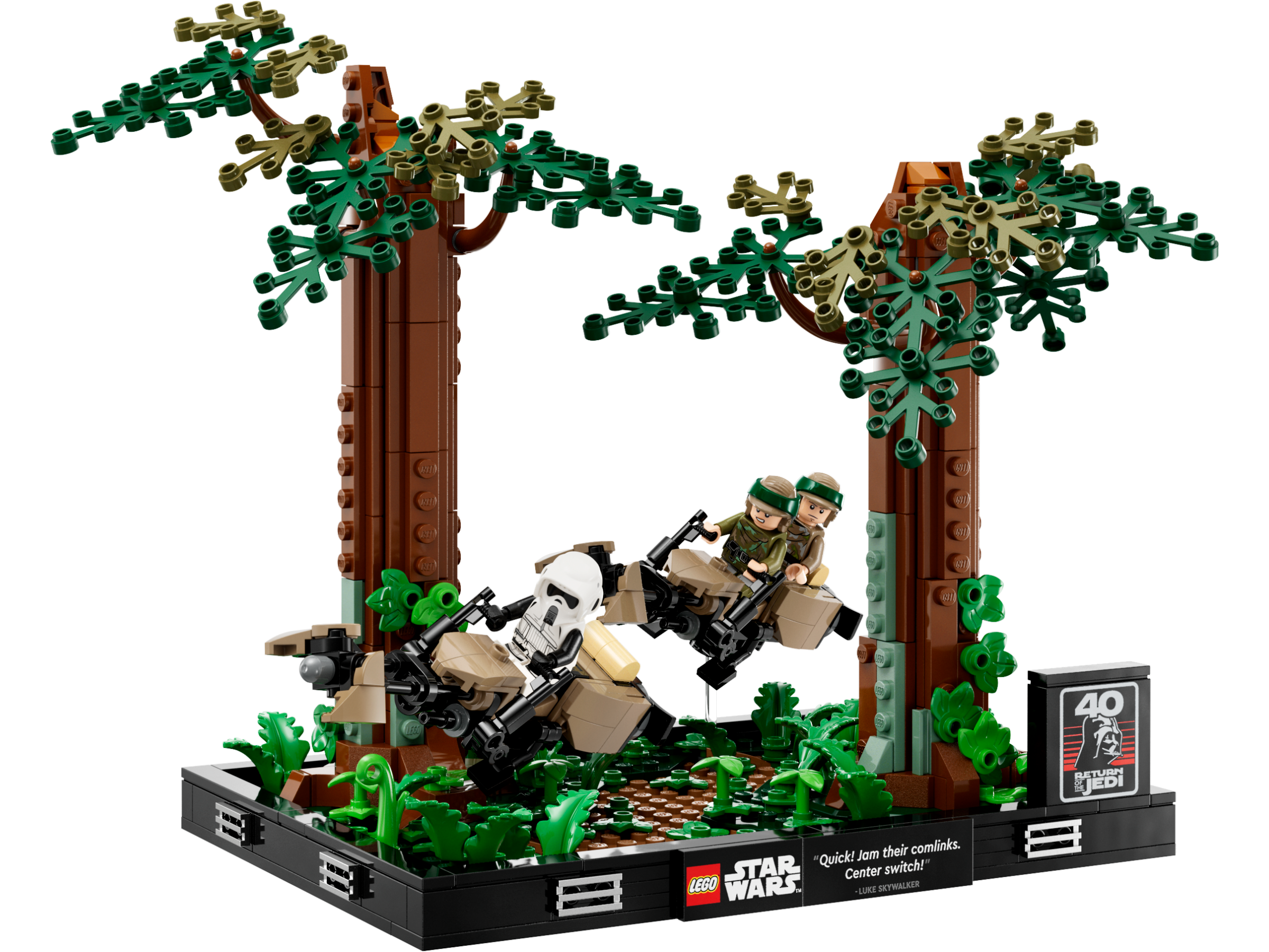 Set 75353 Endor Speeder Chase Diorama