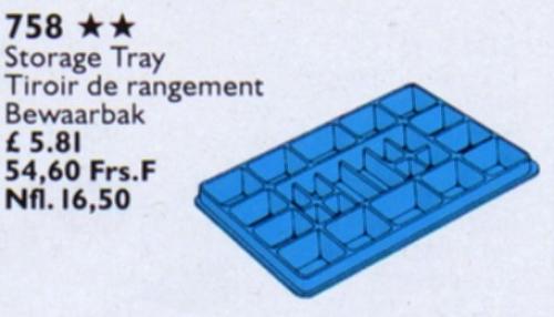 Set 758 Storage Tray