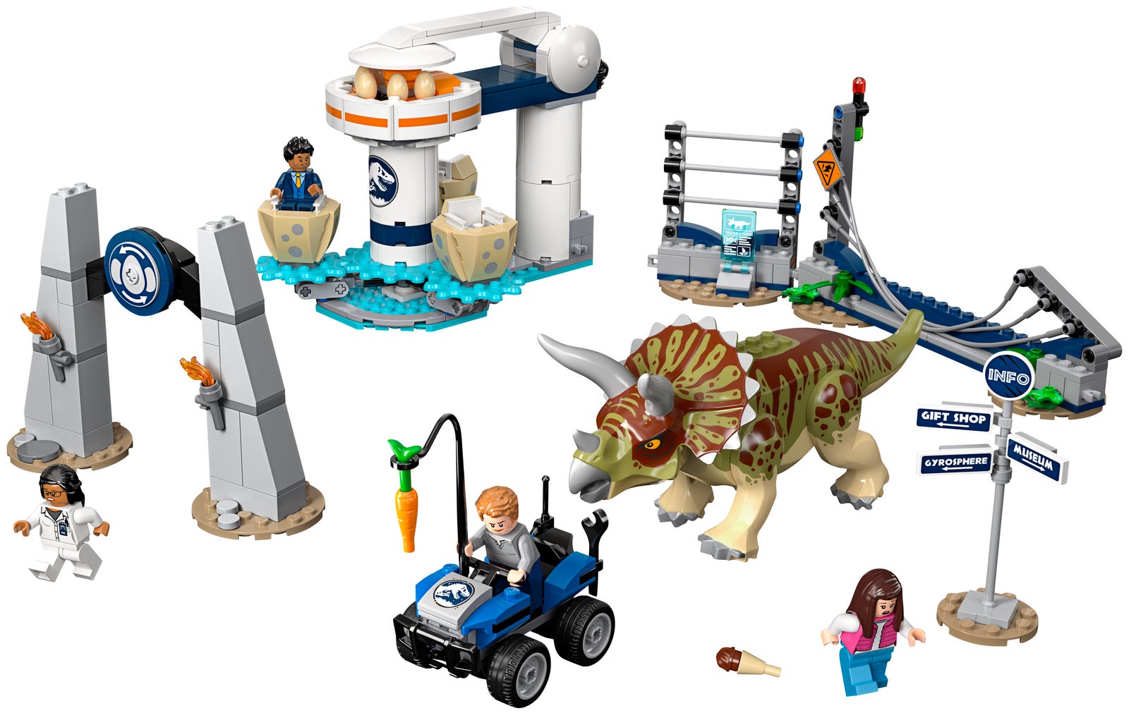 Set 75937 Triceratops-Angriff