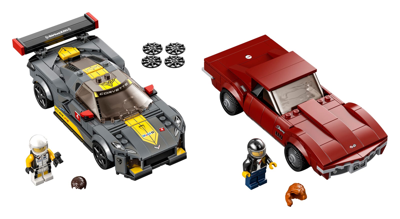 Set 76903 Chevrolet Corvette C8.R Race Car and 1969 Chevrolet Corvette