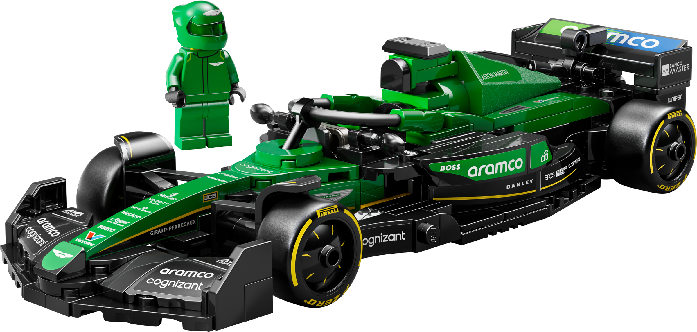 Set 77245 Aston Martin Aramco F1 AMR24 Race Car