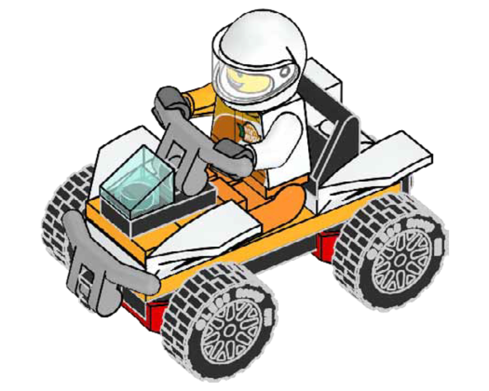 Set 952108 Stuntman with Quad