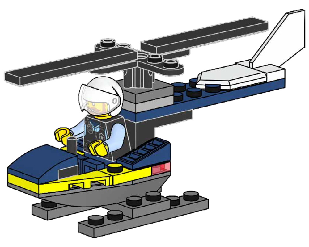 Set 952402 Police Helicopter