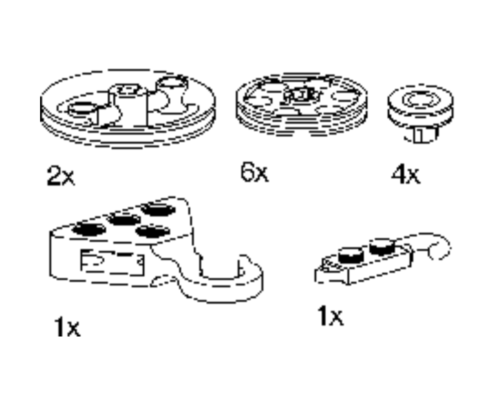 Set 9939 Assorted Pulleys