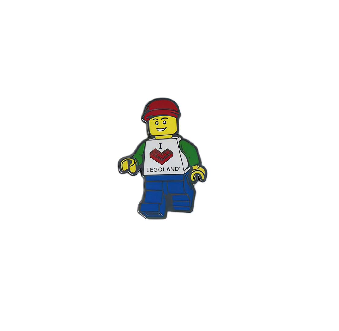 Set BUTTON I [Heart] LEGOLAND Emaille-Anstecker (männlich)