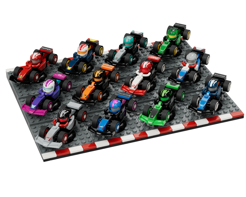 Set EG00157 Display Podium for F1 Collectible Race Cars
