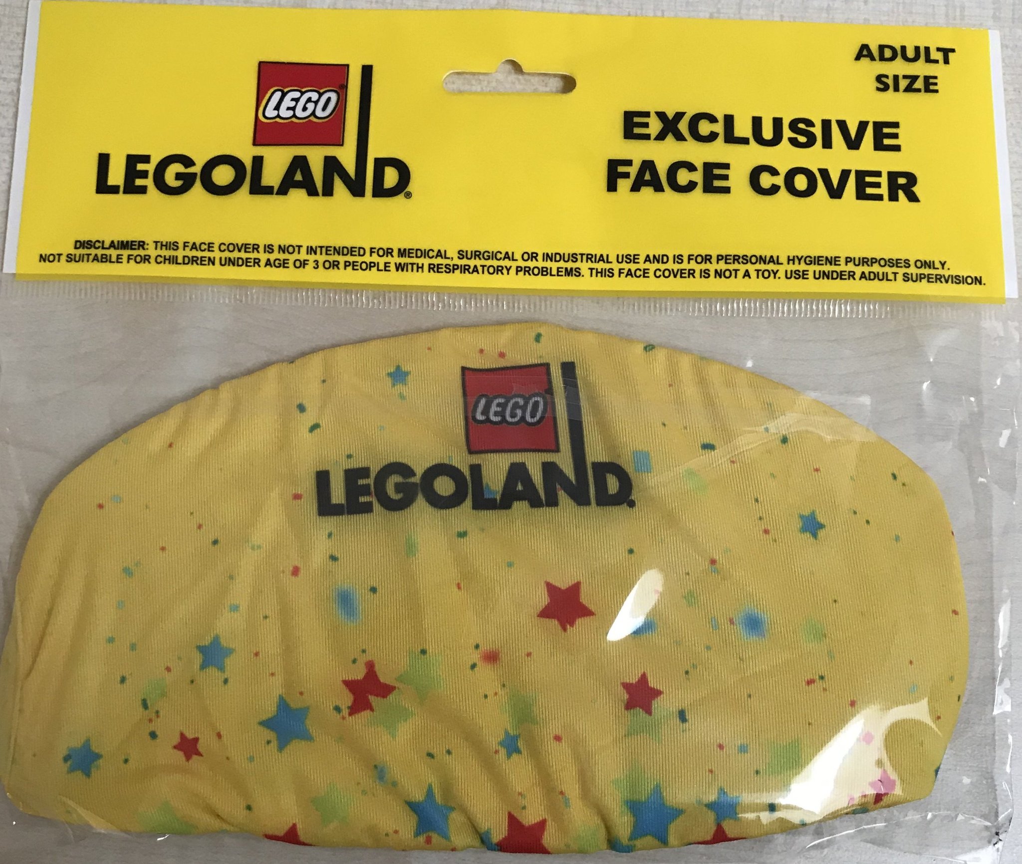 Set FACEMASK-3 LEGOLAND Face Cover (Stars)