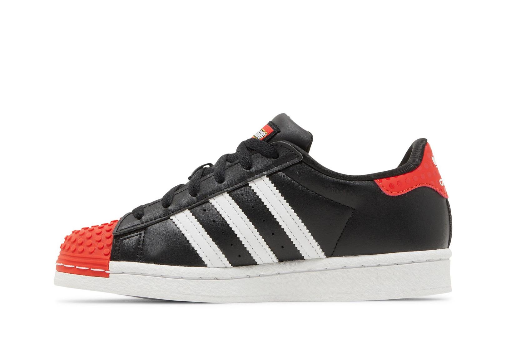 Set GX3382 adidas Superstar x LEGO (Core Black Red) - Kids' Shoes