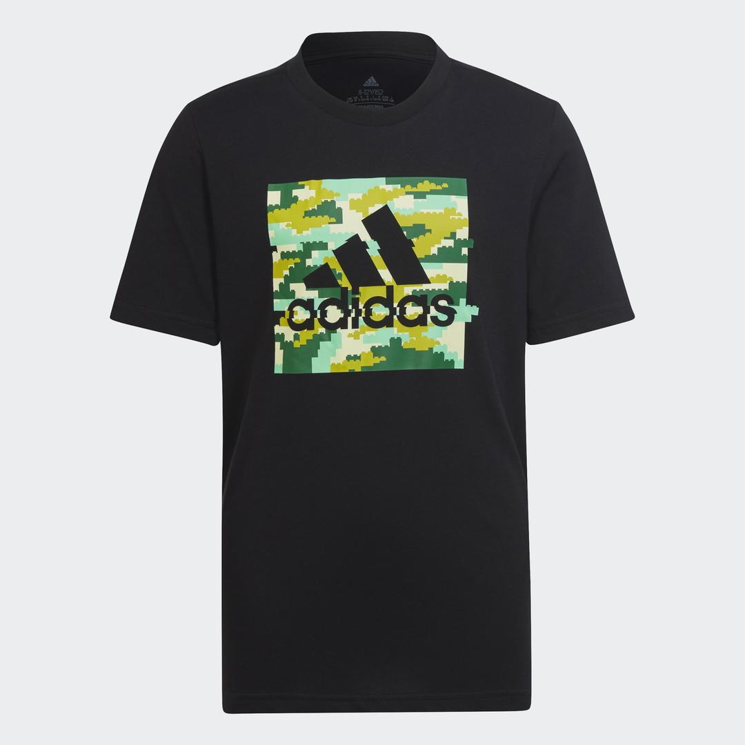 Set IB9157 adidas x LEGO T-Shirt mit Print Schwarz