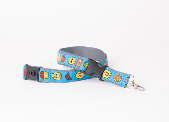 Set LANYARD-10 Minifigure Emoji Lanyard (Blue)