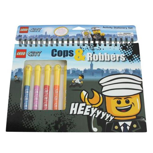 Set LE087 Cops & Robbers Aktivitäts-Schreibwarenset