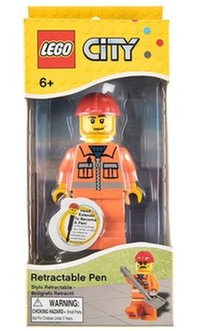 Set LG02168 City: Ausziehbarer Kugelschreiber Bauarbeiter