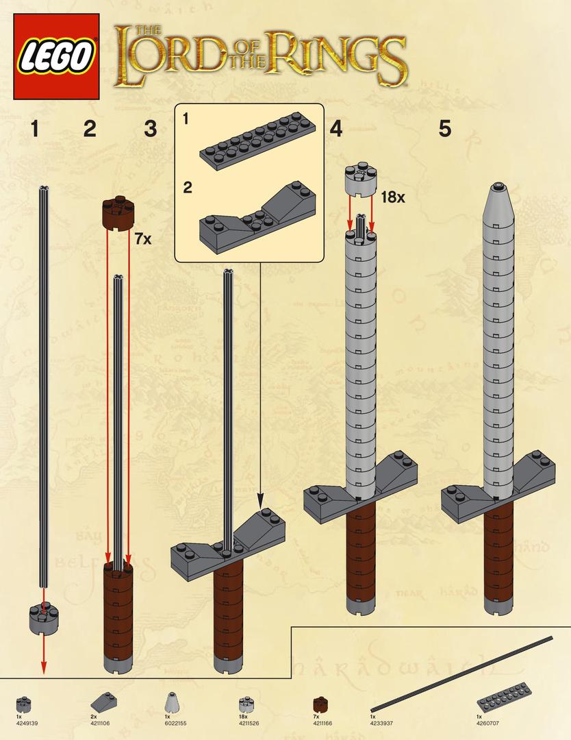 Set LOTRSWORD Schwert