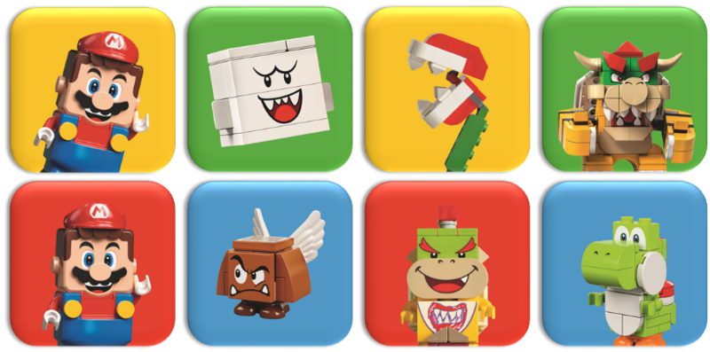 Set MAGNET Super Mario Refrigerator Magnets