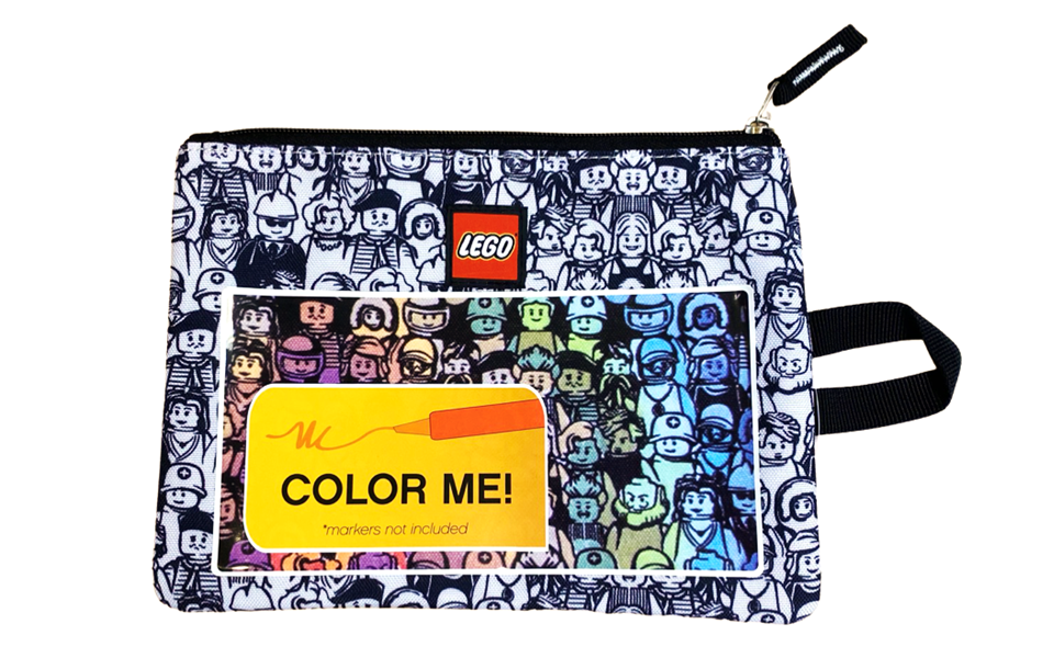 Set POUCH-3 Minifigure Color Me Crowd Pencil Pouch