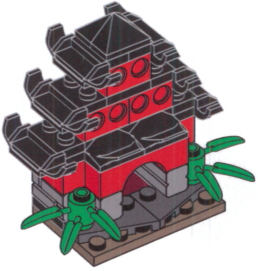 Set REDTEMPLE Mini Temple