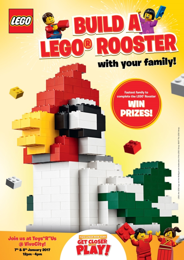Set ROOSTER Easy Build Building Happening Rooster